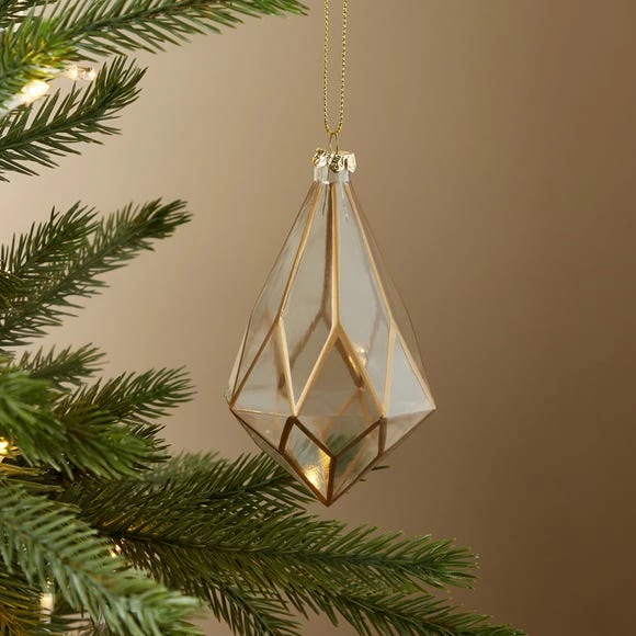 Best reviews of π Dunelm Gold Geometric Diamond Hanging Decoration π