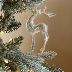 New ⭐ Dunelm Acrylic Iridescent Deer Hanging Decoration 💯