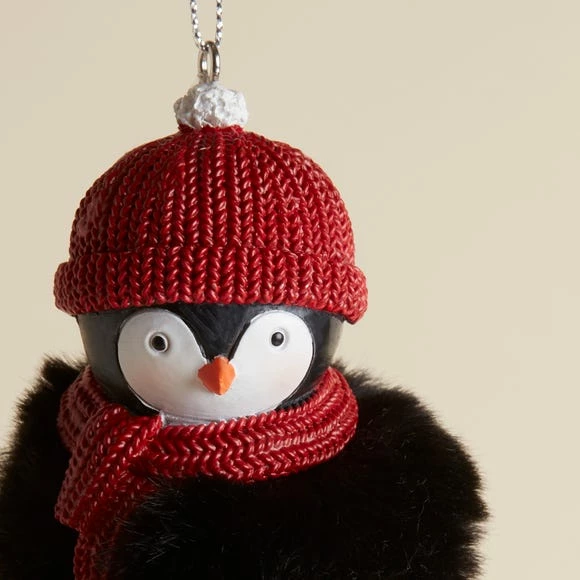 Deals π Dunelm Resin Fluffy Penguin Hanging π Christmas Decoration π₯° - Image 3