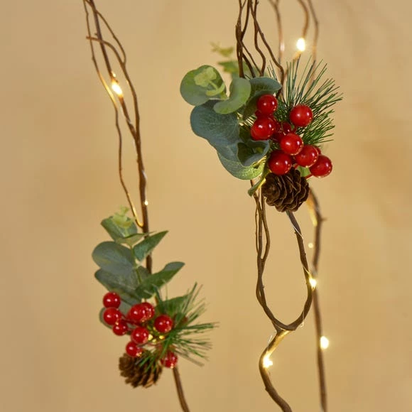 Cheap π€© Dunelm 4ft Berry and Cone Pre Lit Twigs π - Image 2