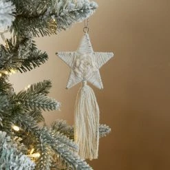 Buy 💯 Dunelm White Cotton Star Tassel ❤️