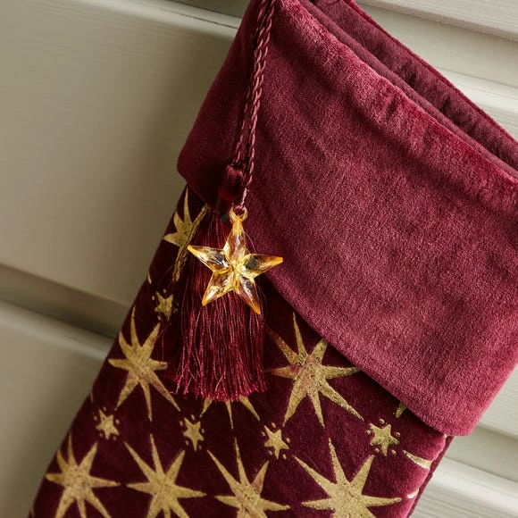Hot Sale π Dunelm Festive Star Stocking β - Image 2
