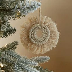 Best Sale 🎉 Dunelm Natural Macrame Round Hanging Decoration 🔔