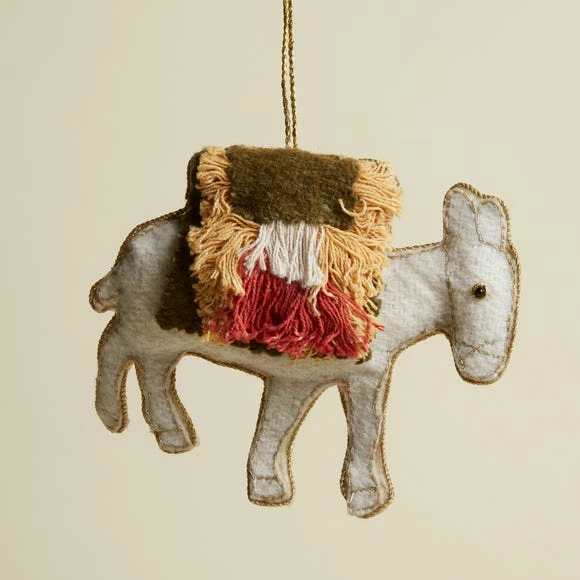 Buy π Dunelm Tufted Donkey Decoration π - Image 2