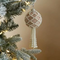 Top 10 🛒 Dunelm Pink Pearl Bead Ball Tassel Decoration ⭐