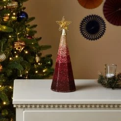 Cheap 🧨 Dunelm Red Beaded Tree Cone 🔥
