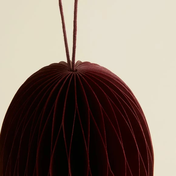 Deals π₯° Dunelm Merlot Honeycomb Tassel Paper Decoration π - Image 2