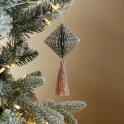 Budget 🌟 Dunelm Newspaper Print Paper Decor With Tassel 😀