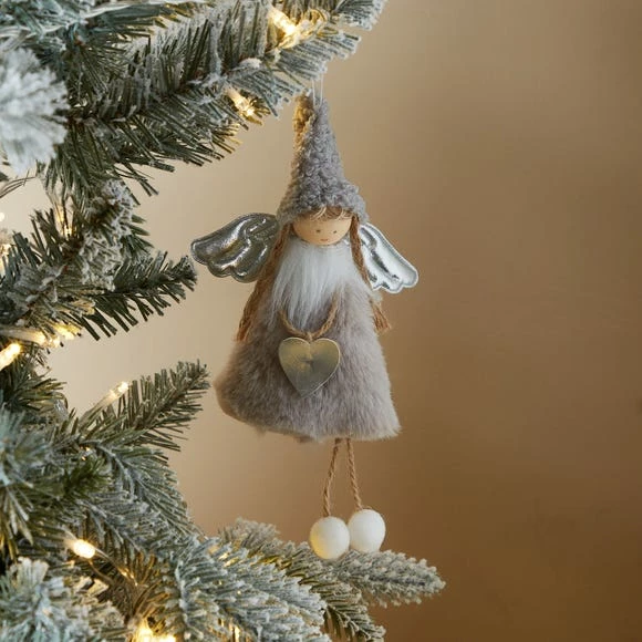 Discount π₯° Dunelm Grey π§₯ Coat Fairy Decoration β