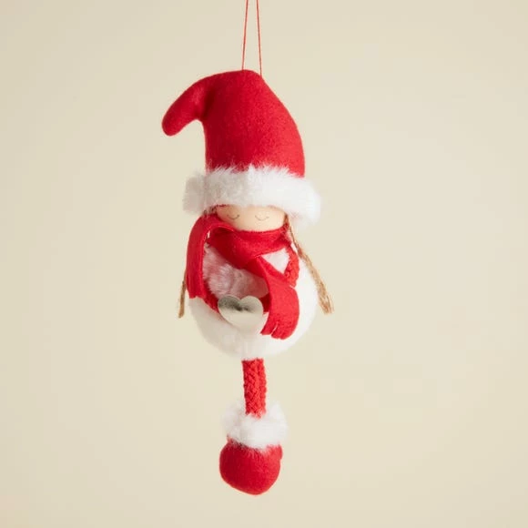 Brand new π₯° Dunelm Red Angel with Santa Hat Decoration β¨ - Image 2
