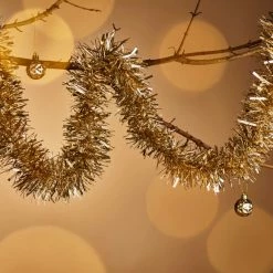 Cheapest 🔥 Dunelm 2m Tinsel Gold ❤️