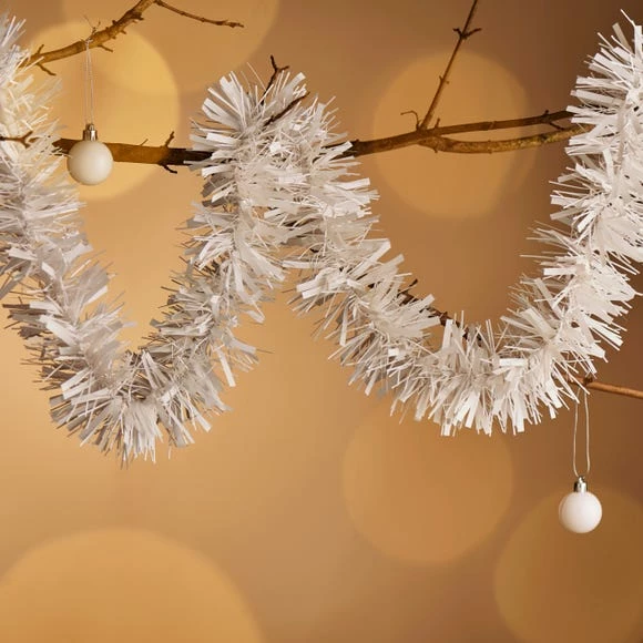 Outlet π₯° Dunelm 2m Tinsel White π€©