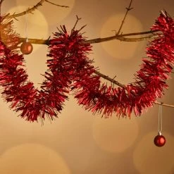 Promo 🌟 Dunelm 2m Tinsel Red 💯