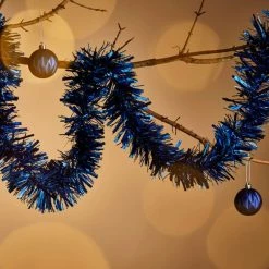 Best Pirce 🛒 Dunelm 2m Tinsel Blue 😍