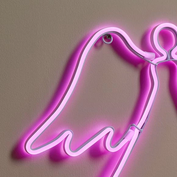 Promo 𧨠Dunelm Neon Effect Angel 30cm π - Image 2