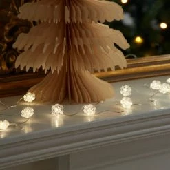 Cheapest ✔️ Dunelm 20 LED Warm White Mini Snowflake String Lights 😉