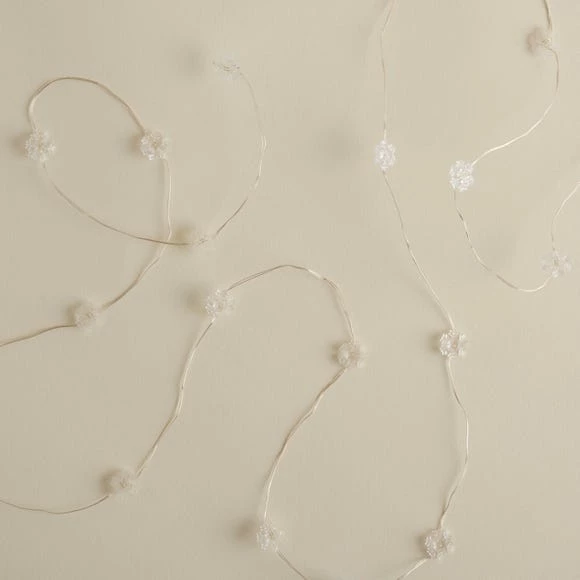 Promo π₯° Dunelm 20 LED White Mini Snowflake String Lights π - Image 4