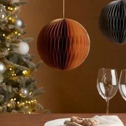 Cheapest 🥰 Dunelm 20cm Gold Paper Hanging Decoration 🤩