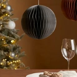 Brand new 🤩 Dunelm 20cm Grey Paper Hanging Decoration ❤️