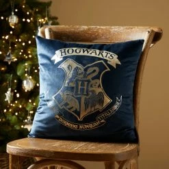 Coupon 🔥 Harry Potter Harry Potter Printed Foil Navy Cushion 🔥