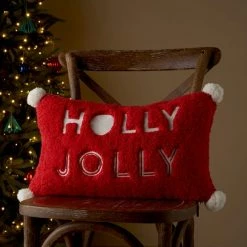 Flash Sale π Dunelm Holly Jolly Sherpa Cushion π