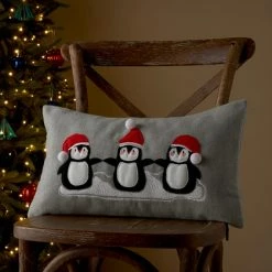 Best Sale π Dunelm Penguins π Christmas Cushion π―