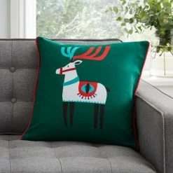 Coupon ⭐ Dunelm Printed Reindeer Cushion 🧨