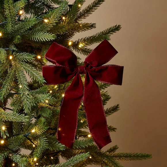 Best Pirce π Dunelm Large Red Velvet Bow Decoration π₯°