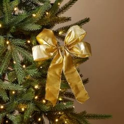 Cheap π Dunelm Large Gold Bow Decoration π₯°