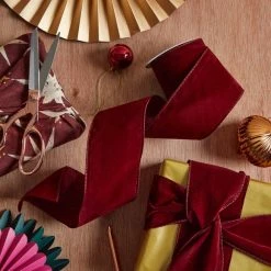 Deals β Dunelm 3m Roll of Red Velvet Ribbon π