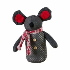 Cheapest 🤩 Mouse Knitted Scarf Grey Doorstop ⭐