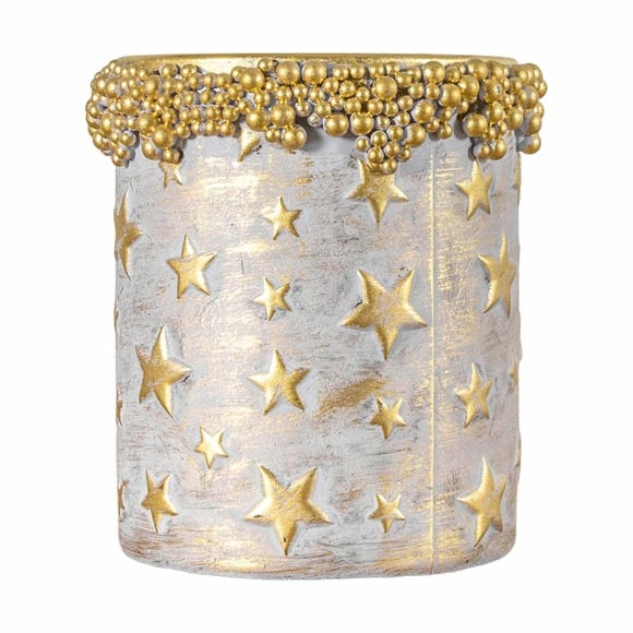 Cheapest β Festive Frosty Gold Star Candle Holder π