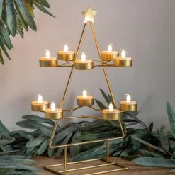 Best Sale 😀 Layered Festive Tree Candle Holder 😉