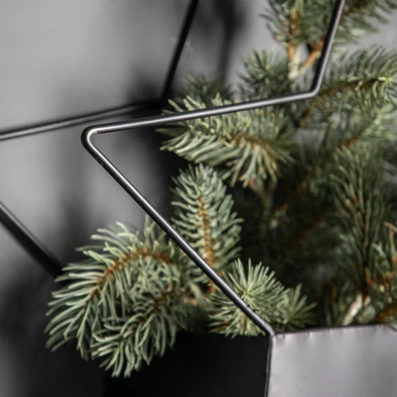 Promo ๐ Set of 2 Black Metal Star Wall Planters ๐ - Image 2