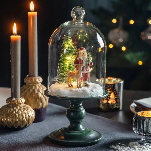 Flash Sale 𧨠Green Festive Scene Coche with LEDs π€©