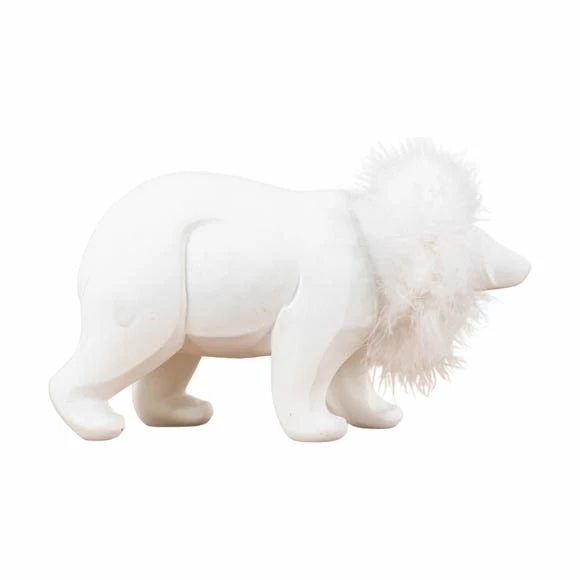 Buy ๐ White Standing Polar Bear with Fluffy Collar Decoration ๐