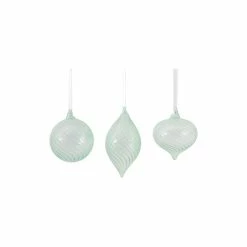 Best deal 💯 Set of 3 Textured Mint Green Baubles 🔥