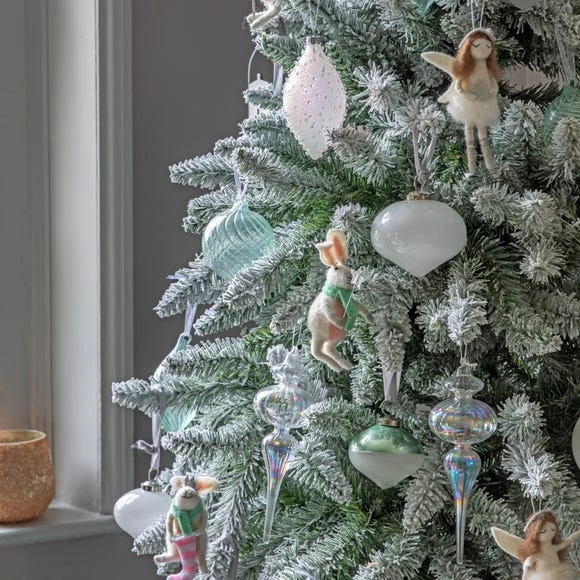 Best deal ๐ฏ Set of 3 Textured Mint Green Baubles ๐ฅ - Image 2