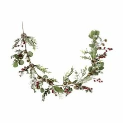 Cheap 💯 Frosted Pine and Leaf with Winter Bells Garland ⌛