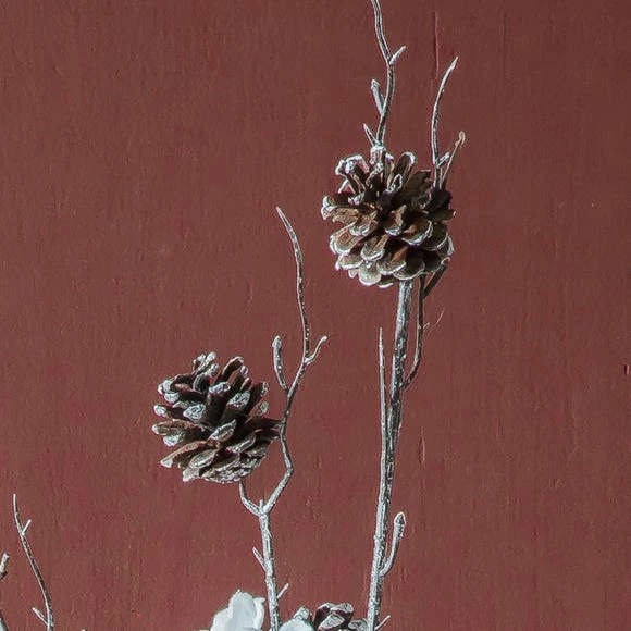 New π Pack of 6 Frosted Rustic Pine Stem 𧨠- Image 3