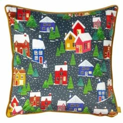 New ✨ Dunelm 🔔 Christmas Together Twilight Town Cushion 😉
