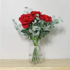 Best Sale ⌛ Dunelm Rose and Snowy Eucalyptus Bouquet 👏