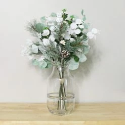 Wholesale ❤️ Dunelm Snowy Pine and Eucalyptus Bouquet 🛒